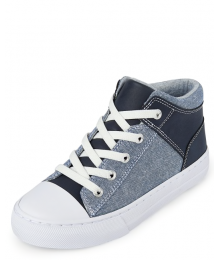 Childrens Place Denim/Blue Mid Top Sneakers